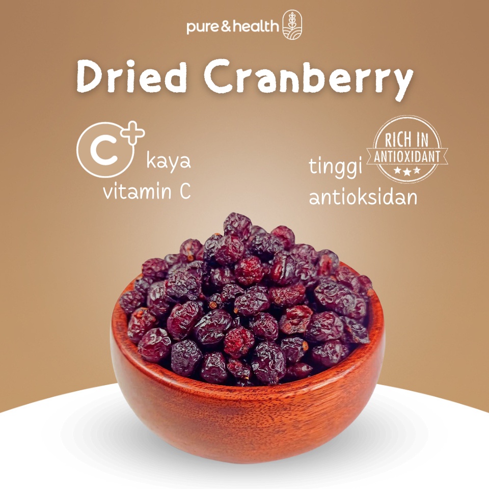 

Swip up Dried Cranberry Unsweeted 25 gr Buah Cranberry Natural Super Food