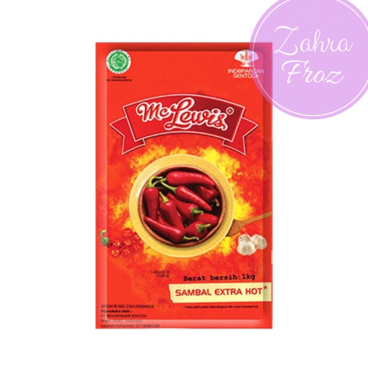 

READY STOK MC LEWIS SAUS SAMBAL EXTRA HOT 1 KG