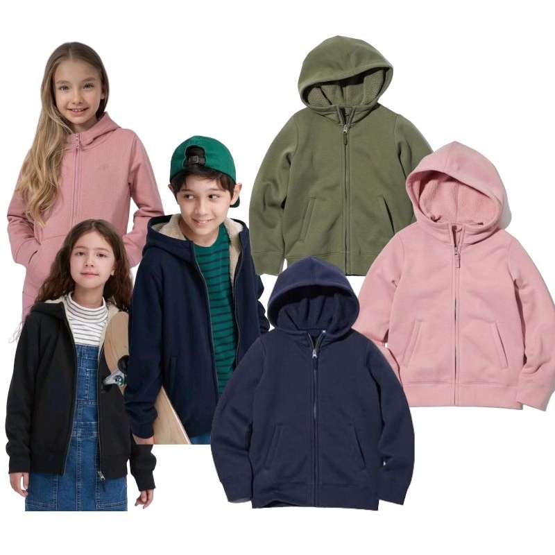Jaket sherpa uniqlo anak laki² perempuan