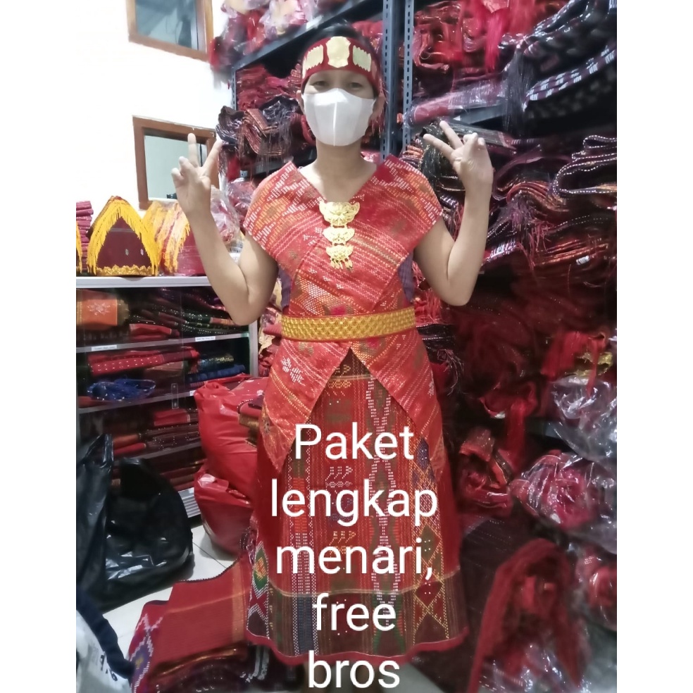 MURAH LEBAY Baju adat batak paket 5 ulos etnic batak  ulos sadum  remaja