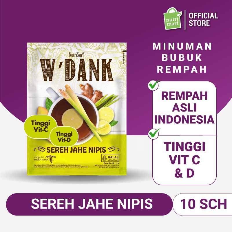 

W'Dank Sereh Jahe Nipis 10 Sachet - Tinggi Vitamin C dan Vitamin D