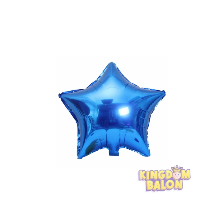Balon Foil Star Mini Biru Tua / Balon Bintang Mini Biru Tua
