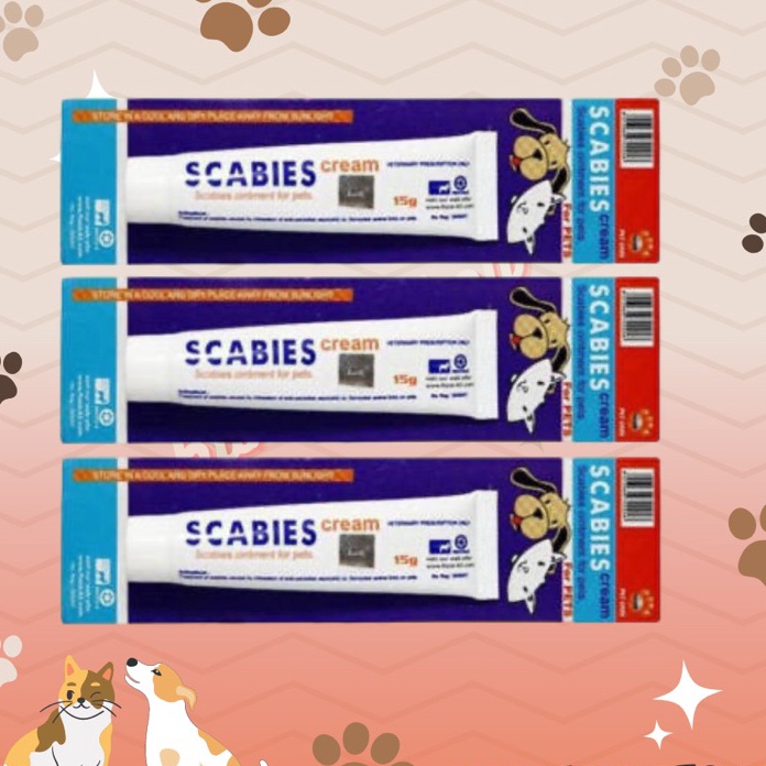 Ready Stok Scabies Cream  Salep Scabies Kucing Anjing Salep Jamur Aman Terjilat