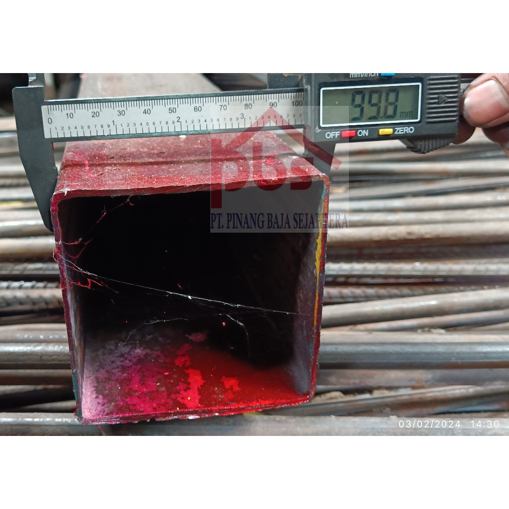 BESI HOLLOW HITAM 100 x 100 (1.7mm 2mm 2.3mm 2.7mm 3mm 4.3mm) /HOLO KOTAK