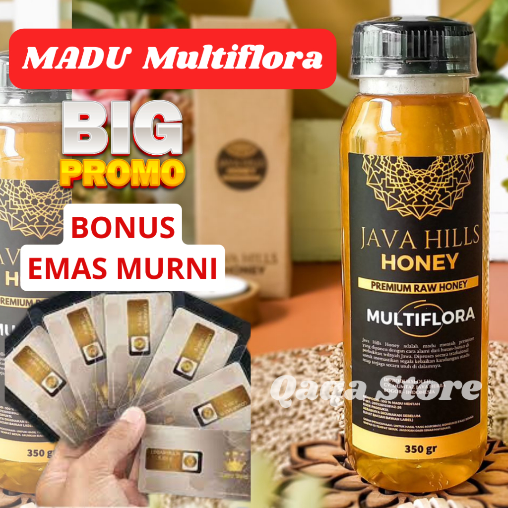 

Madu asli Murni 100% Nektar multiflora original madu mentah PREMIUM Raw honey OBAT HERBAL 350 gram
