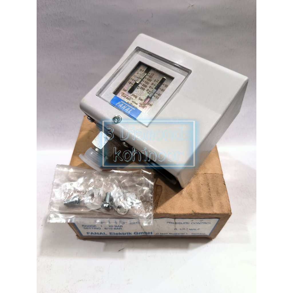 PRESSURE SWITCH FANAL FF115-S4 (1 - 20 BAR) SETT PRESS 8/10 BAR