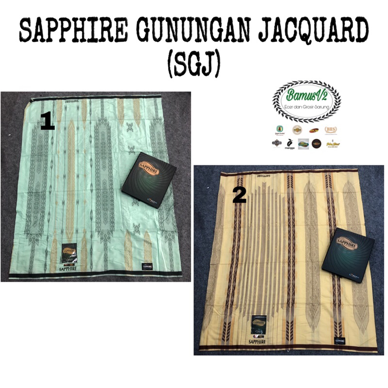 SARUNG SAPPHIRE GUNUNGAN JACQUARD