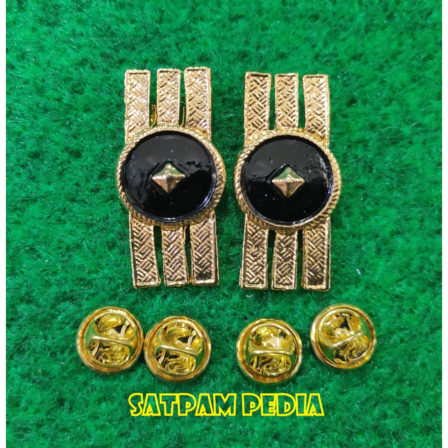 Monogram Kerah PNS Polri Gol 3A - Pin Kerah PNS Polri Gol 3A