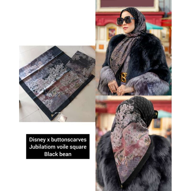 BUTTONSCARVES VOILE SQUARE KERUDUNG SEGIEMPAT ORI