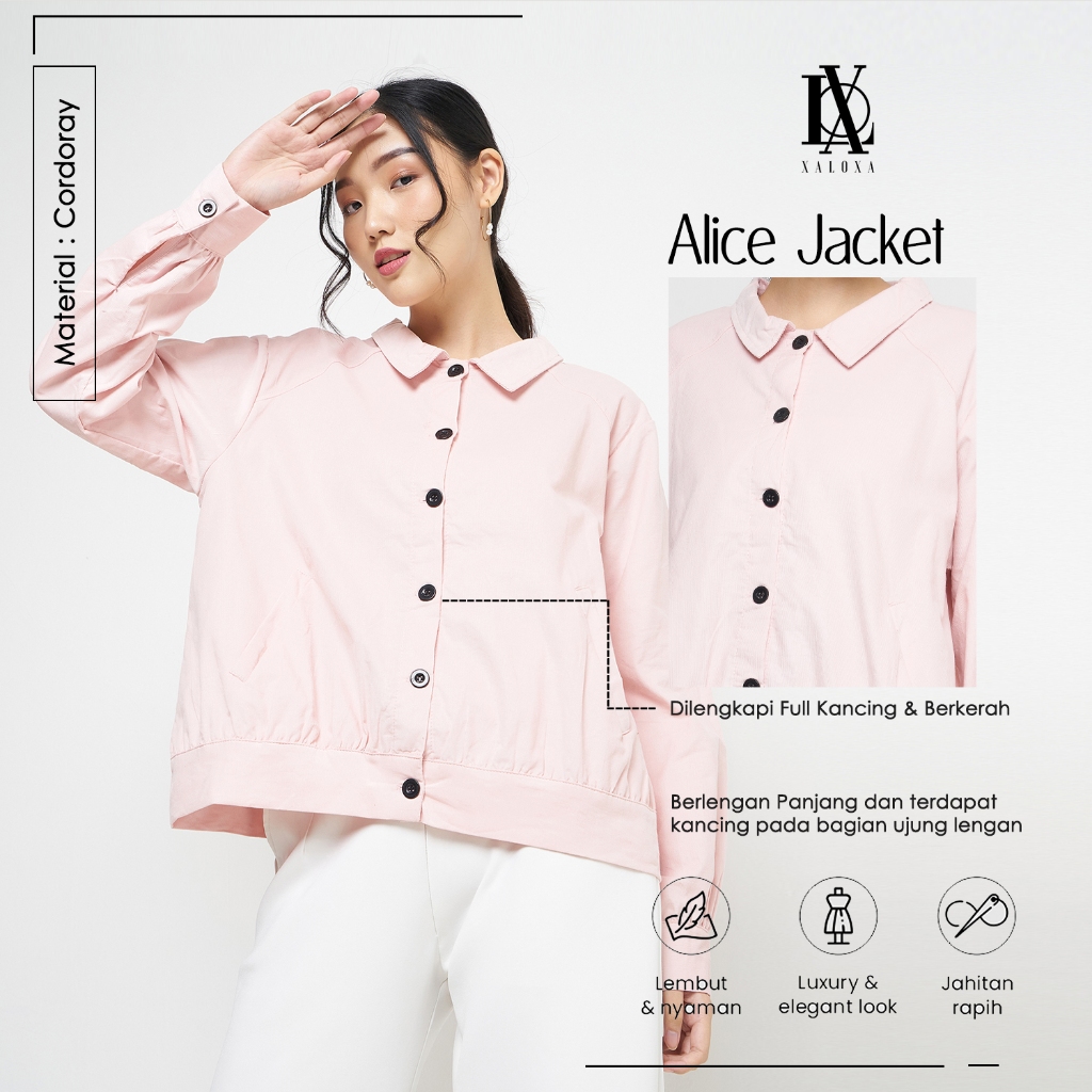Xaloxa - Alice Jacket - Pakaian Atasan Wanita Jacket