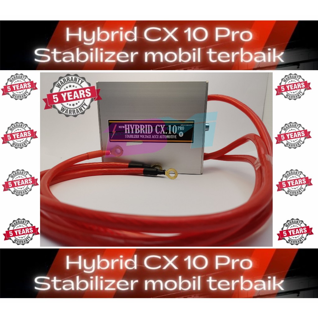 Hybrid CX 10 PRO stabilizer aki mobil model hurricane-terlaris di pasaran