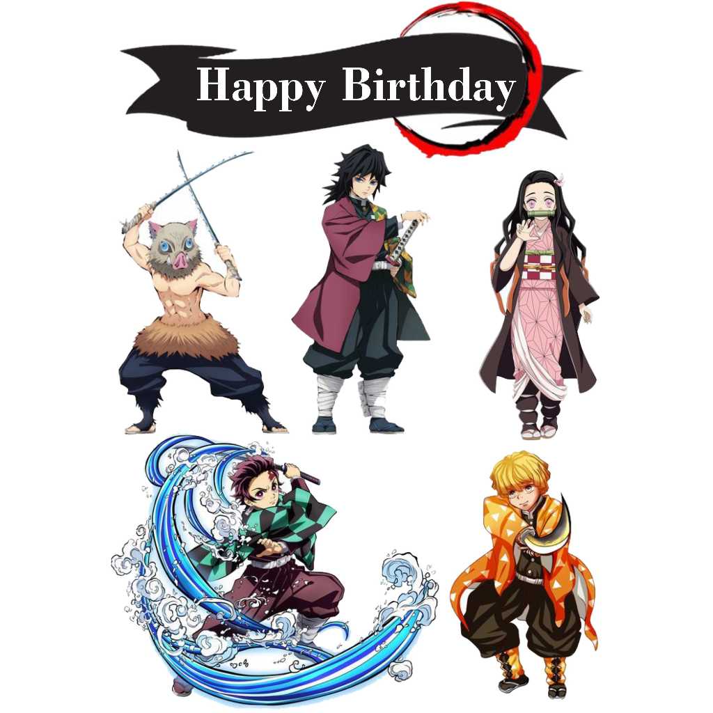 

HIASAN KUE CUSTOM TOPPER ULTAH DEMON SLAYER TOPPER CAKE ULANG TAHUN