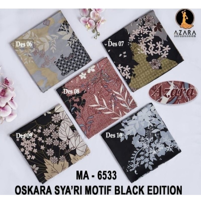 HIJAB SEGI EMPAT MOTIF AZARA / HIJAB MOTIF LASERCUT