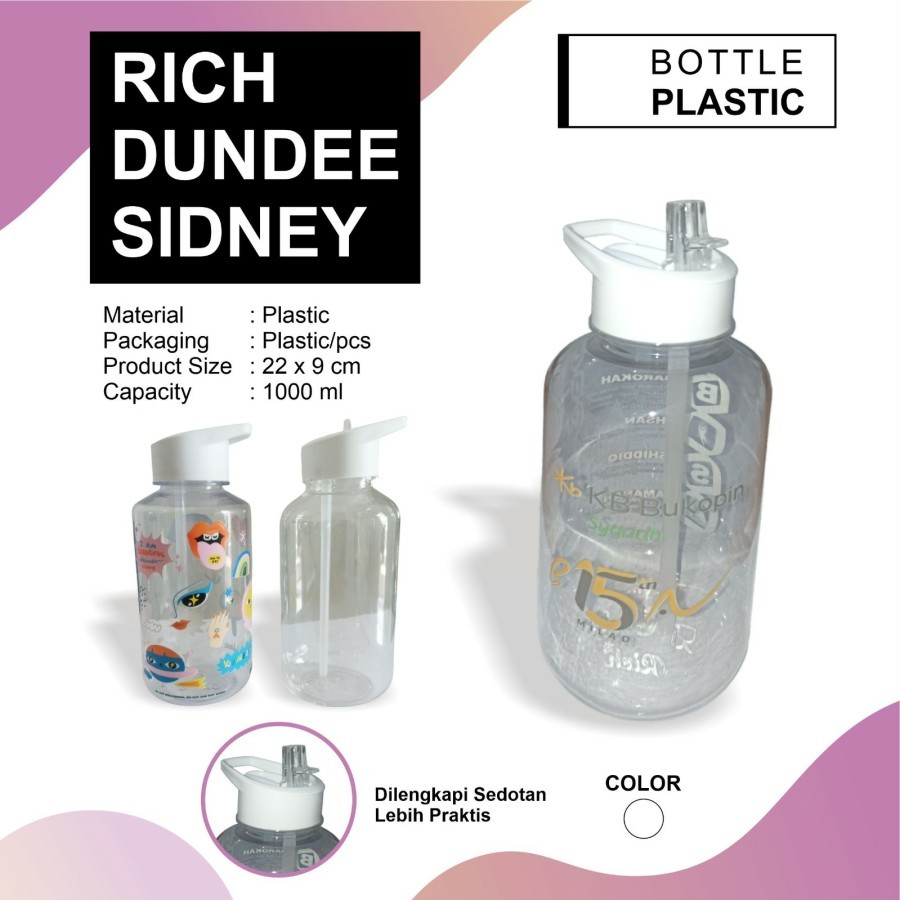 Botol Dundee Sydney 1L - Custom Botol Plastik