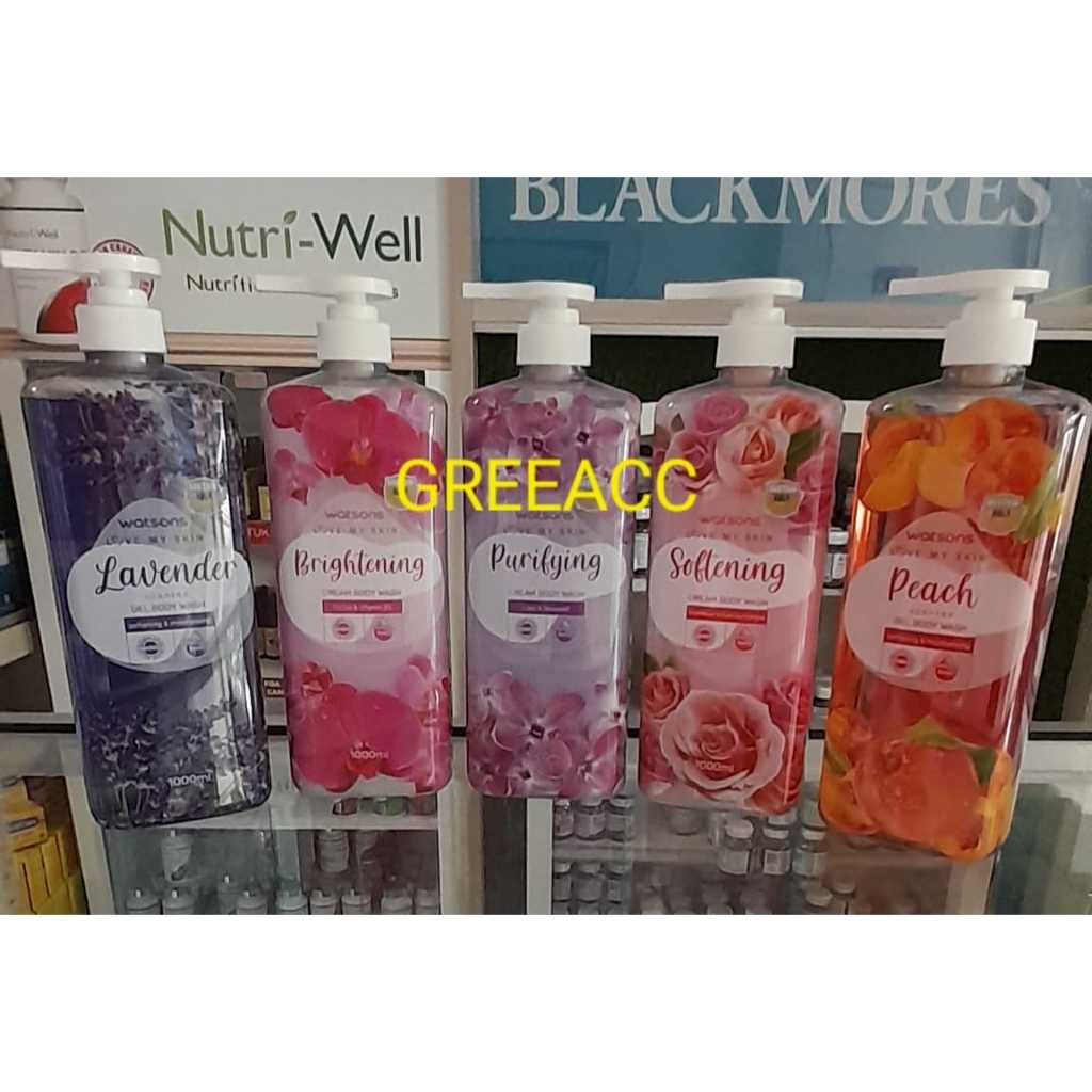 sabun cair murah botol pump 1000ml watson body wash / watsons