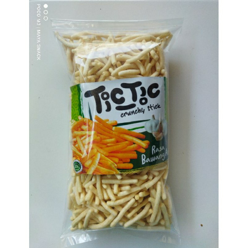 

[140gr] snack tictic hijau rasa bawang