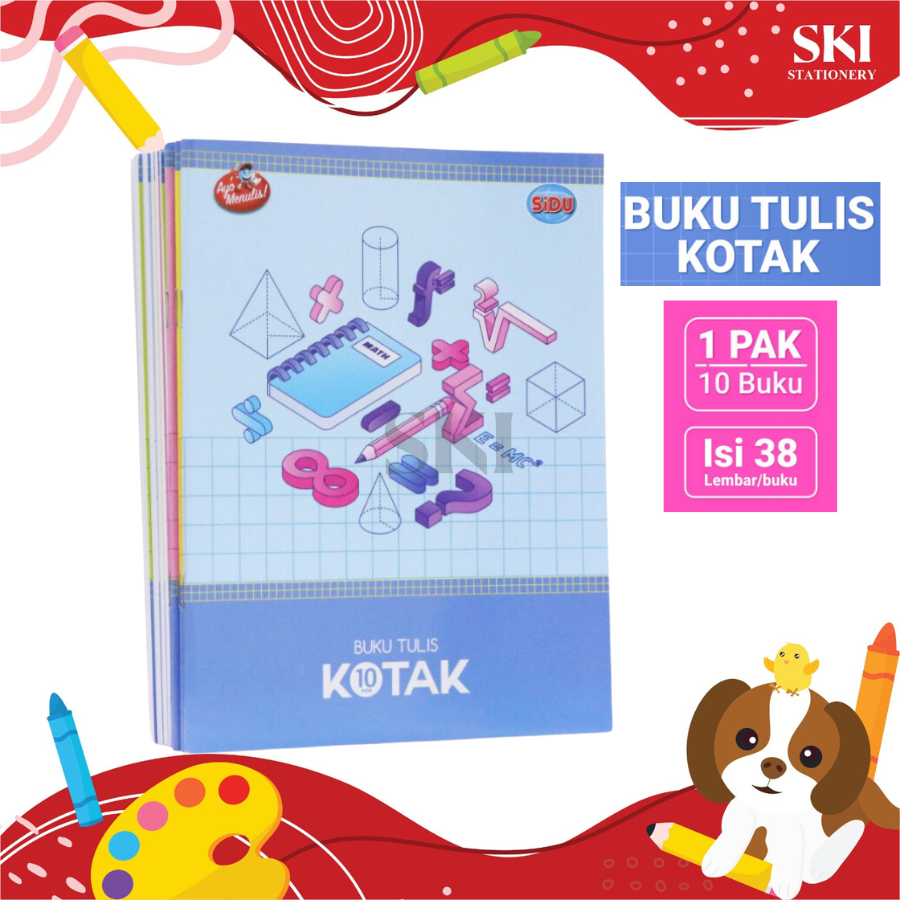 

(1 PCS) Sidu Buku Kotak Tanggung 10mm
