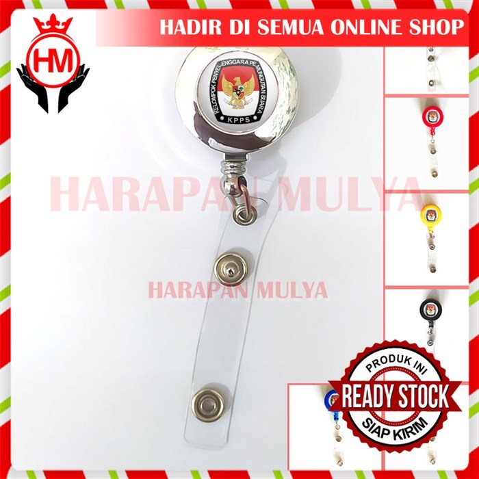 ID Card Yoyo KPPS Gantungan Murah ID Card Holder Logo KPPS KPU - Harapan Mulya