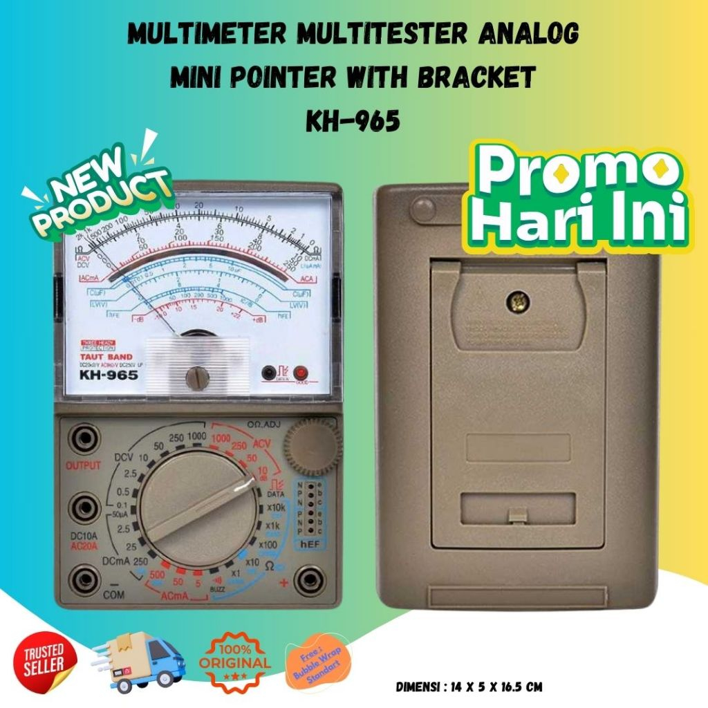 Multimeter Multitester Analog Mini Pointer with Bracket KH 965 Akurat