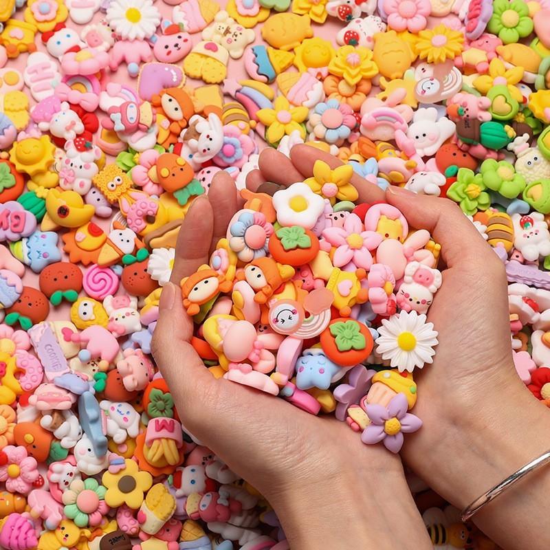 Paket Grosir Bahan Hiasan Aksesoris - Clay Resin Karakter