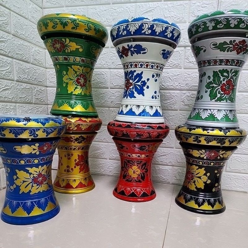 Darbuka Mini Mainan Anak 6inch Motif Batik