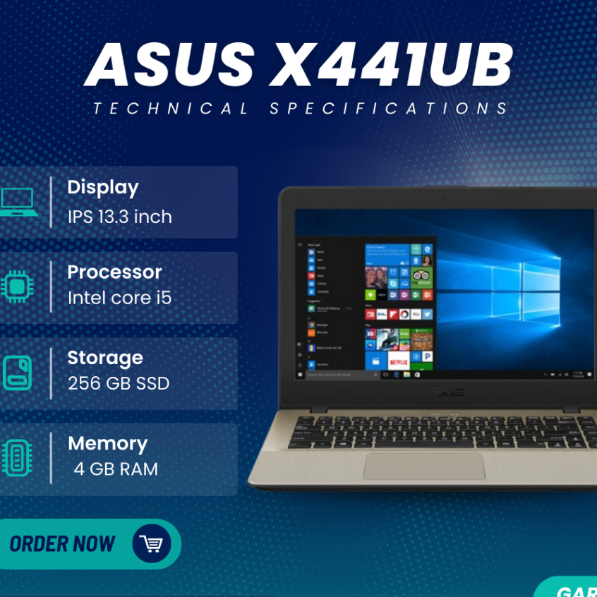 ASUS X441UB INTEL CORE I3-7020U RAM 4GB/256GB SSD