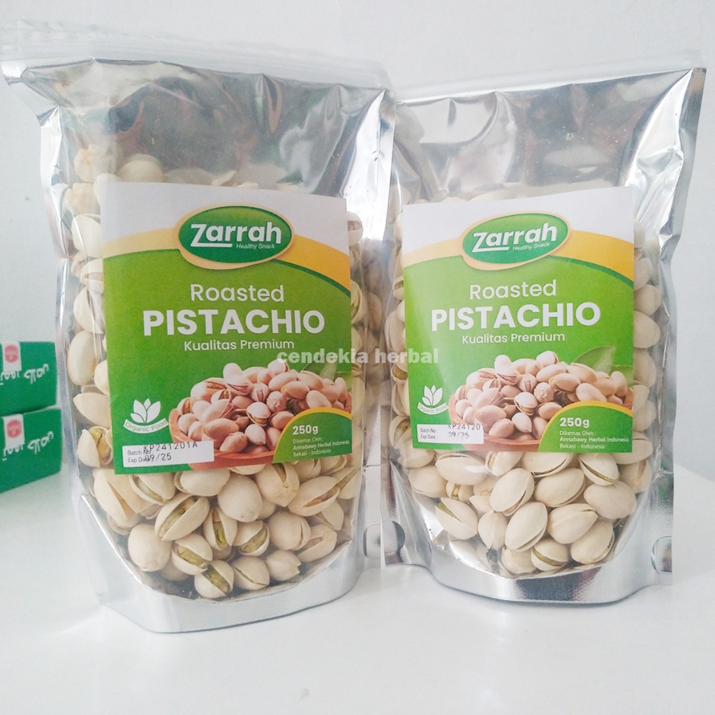 

Kacang Pistachio Roasted Premium 250gr Zarrah Pistachio Panggang Premium Oleh-Oleh Haji & Umroh