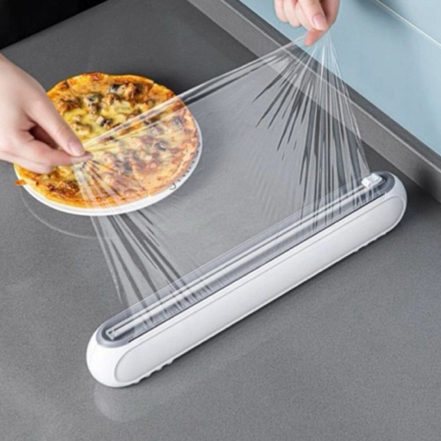 Kotak penyimpanan pemotong cling wrap baking paper / cling wrap cutter box