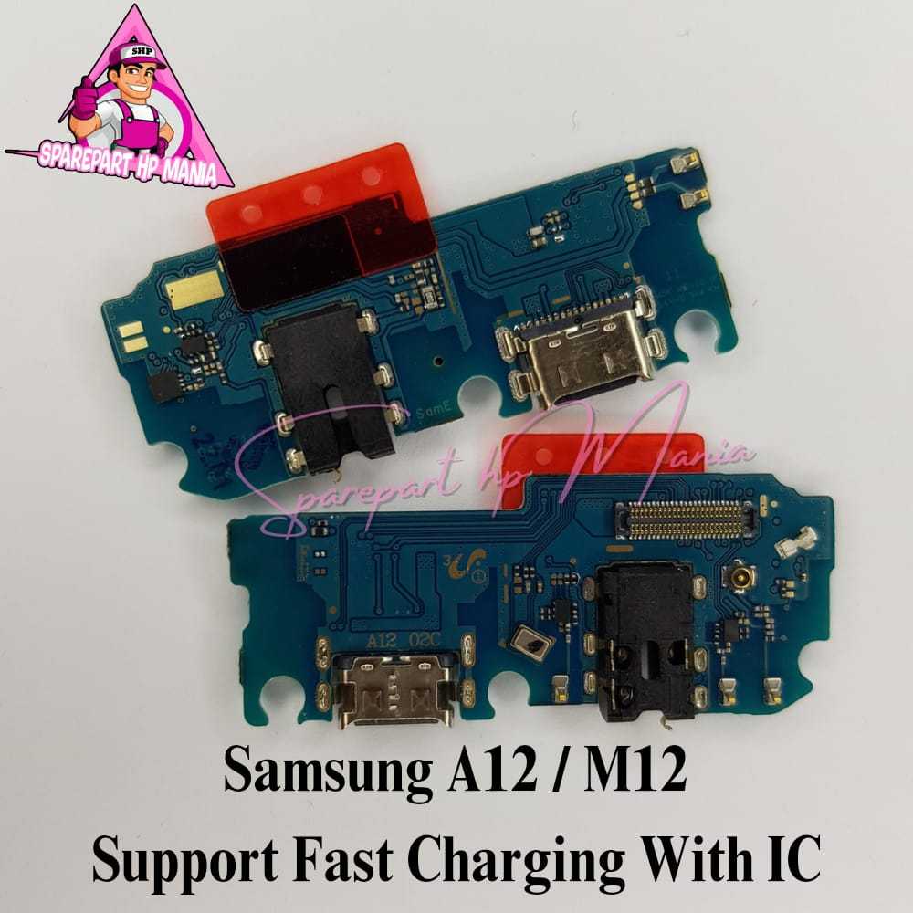 KONEKTOR CAS SAMSUNG A12 / M12 FLEXIBLE PAPAN CAS CHARGER BOARD ORIGINAL