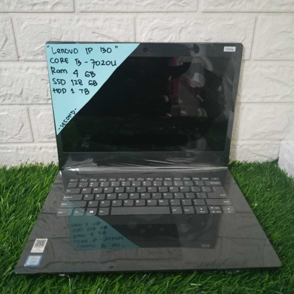LAPTOP MURAH LENOVO IP 130 CORE I3-7020U RAM 4GB SSD 128GB HDD 1TB 14INCH