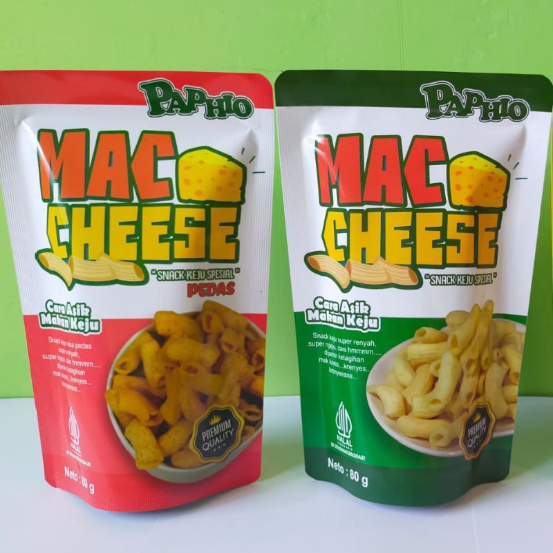 

Paphio Mac Cheese Makaroni Keju Snack Camilan Oleh-Oleh Malang