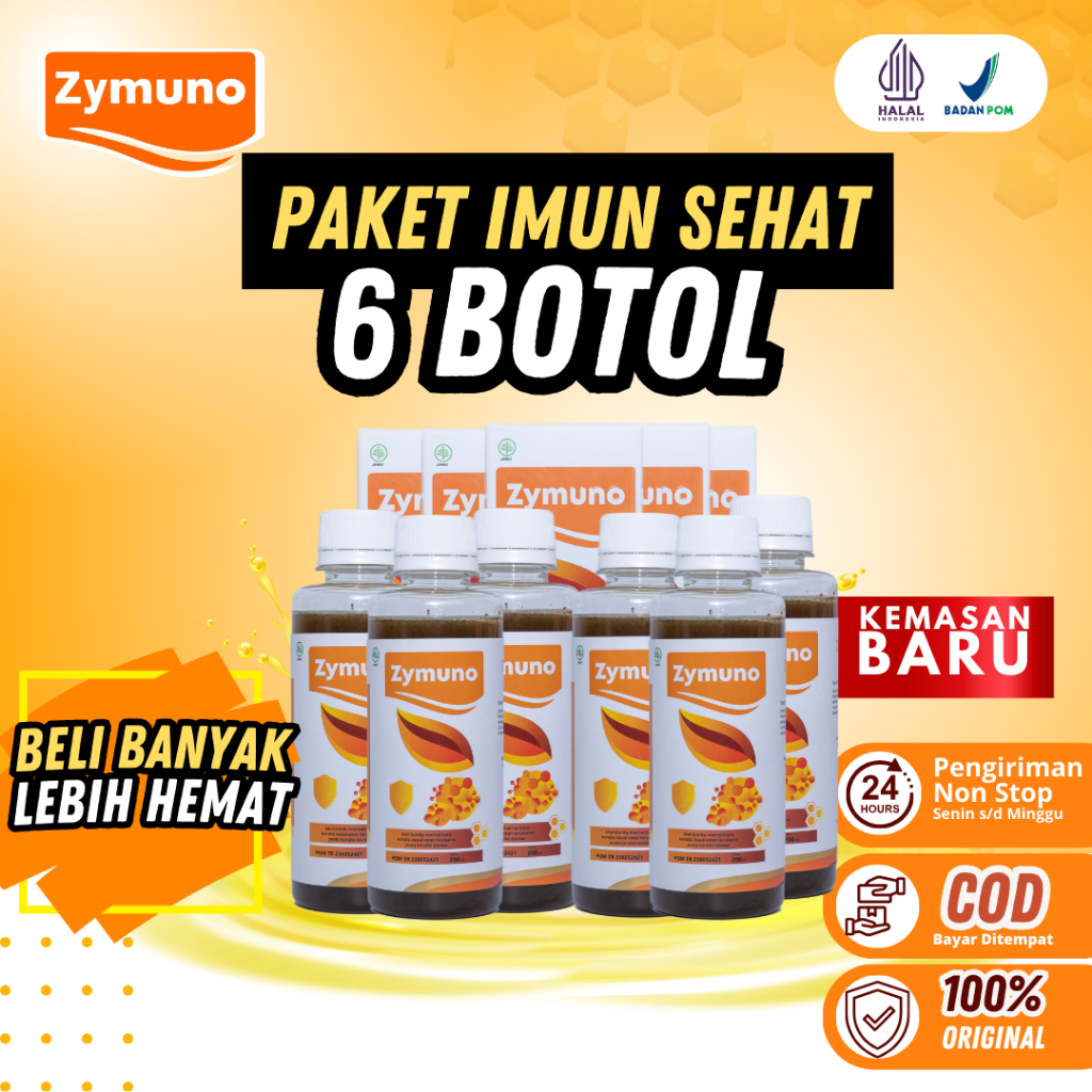 

Zymuno PAKET 6 BOX - Madu Herbal 100% Untuk Kekebalan Tubuh dan Mencegah Berbagai Penyakit