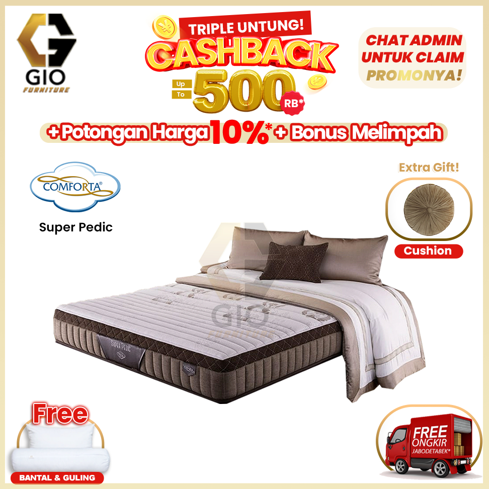 Kasur Comforta Super Pedic / Comforta Springbed Super Pedic (Hanya Kasur)