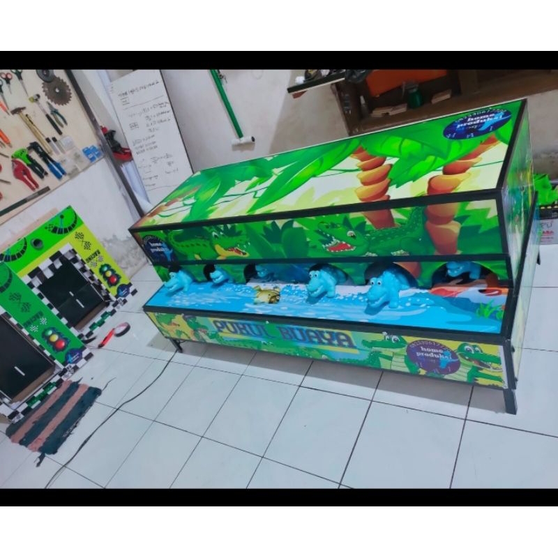 PUKUL BUAYA MEDIUM|Mainan Pasar Malam|Mainan Rental Usaha|Mainan Viral|Mainan Anak