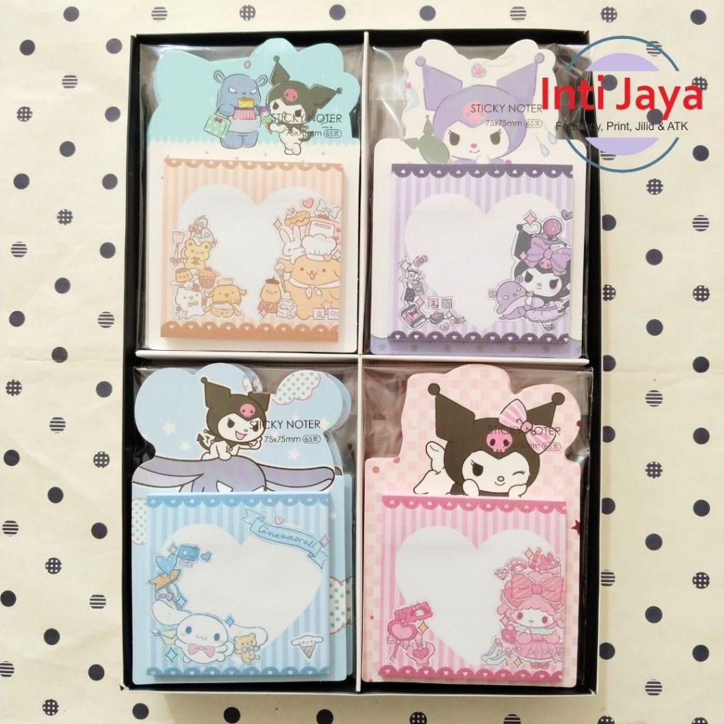 

Sticky Notes Sanrio Memo Pad Kuromi/ Melody/ Cinnamorol/ Pompurin