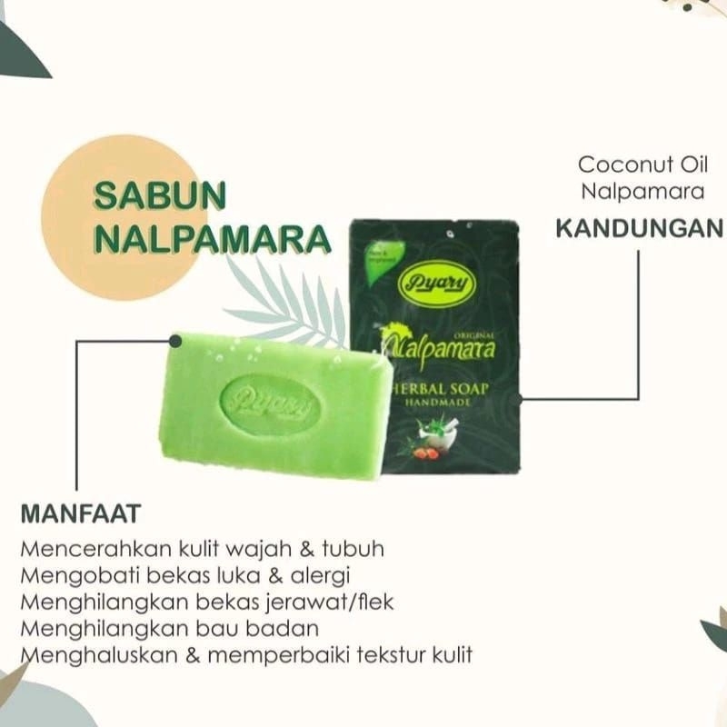 Sabun Herbal Soap Handmade NALPAMARA Original+ Free Bubble Warp packing