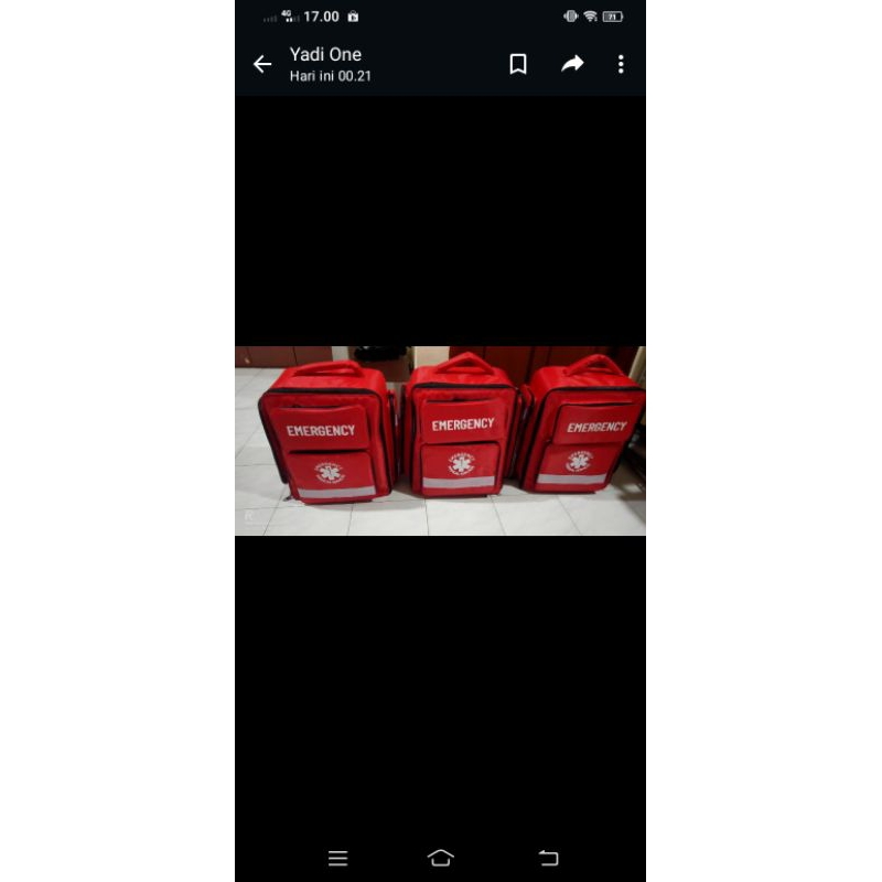 TAS Emergency Kelengkapan Medis / Tas Emergency kit