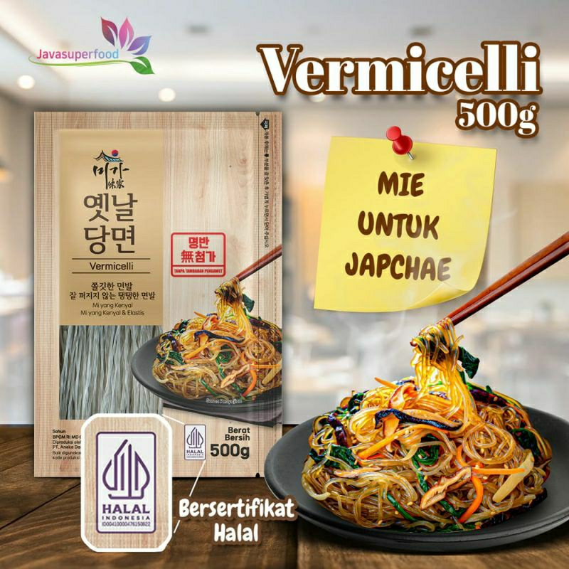 

Soun/ Bihun / Vermicelli Korea halal 100-500gr