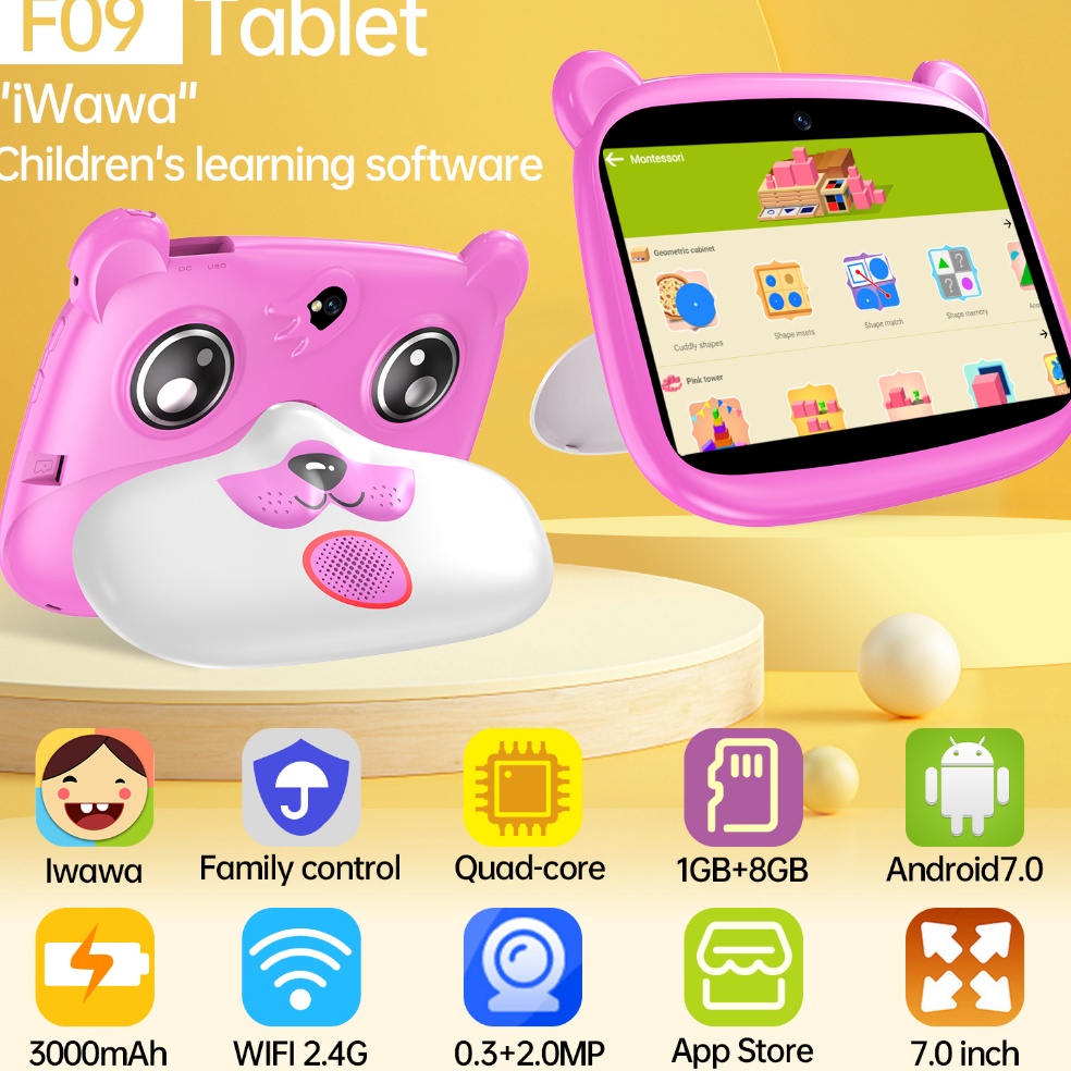 KODE Q75N Bisa CODHD Kids Tablet 7 Inch Android Tab 2GB32GB 3mAh Tablet Anak Anak Tablet Baru Tablet Anak Anak Untuk Belajar Tablet Belajar Anak Sentuh Edukasi Tabletanak Murah