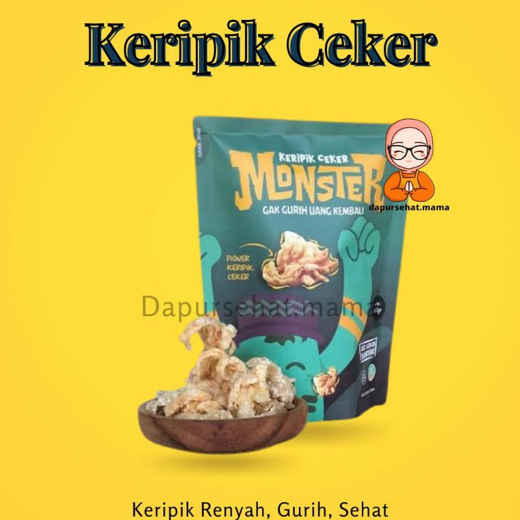 

BAYAR DITEMPAT Keripik Ceker Monster Keripik Kulit Ceker Ayam Goreng 35gr