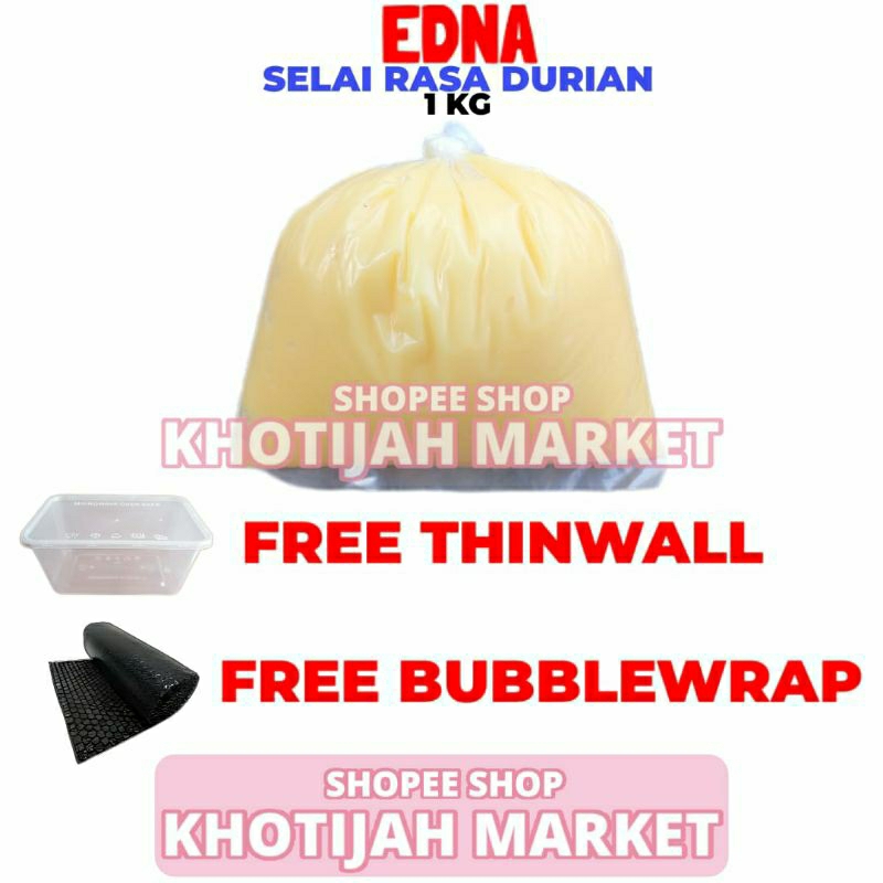 

Selai Durian 1 KG Kualitas Premium Merk Edna