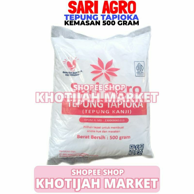 

Tepung Tapioka Sari Agro Kemasan 500 Gram