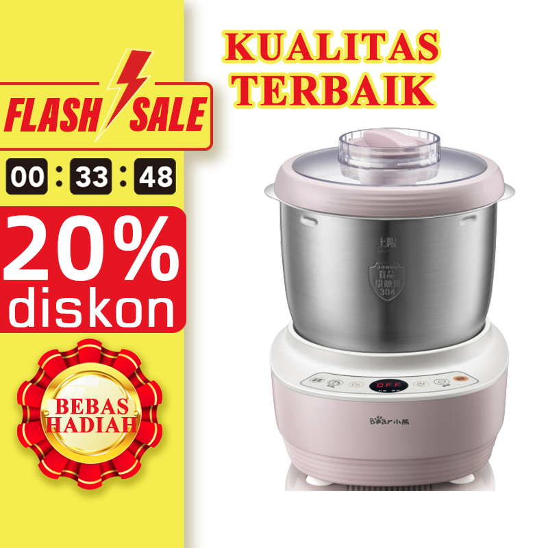 Lahome Bear 3.5L Pengaduk Adonan Pintar Otomatis Pembuat Adonan Mesin Pengaduk Tepung Elektrik Rumah