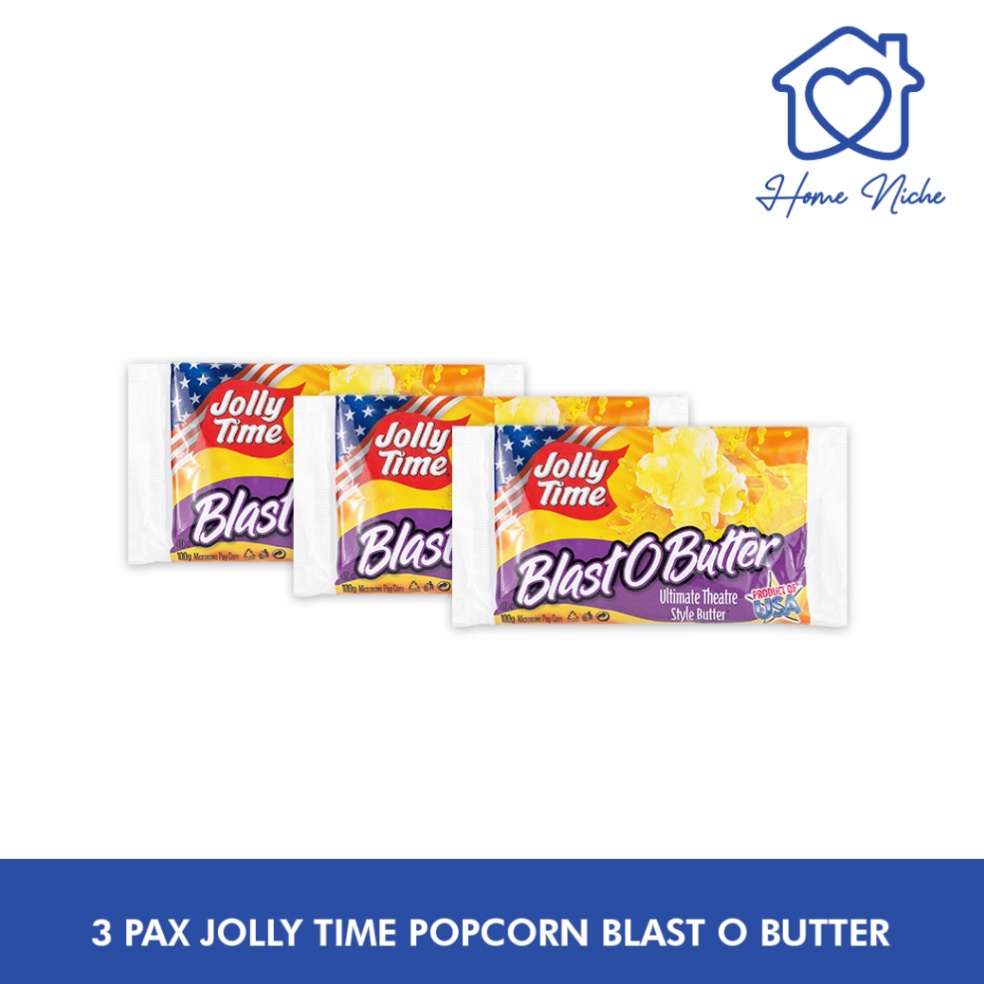 

VIRAL 3pax JollyTime Popcorn Blast O Butter Jolly Time Product of USA