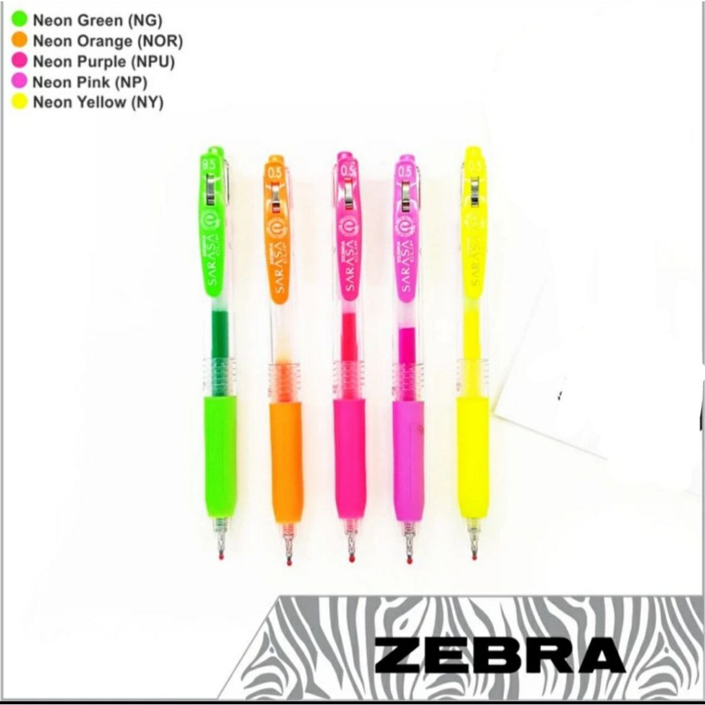 

Pen Gel Zebra Sarasa Clip 0, 5 mm Neon - Red
