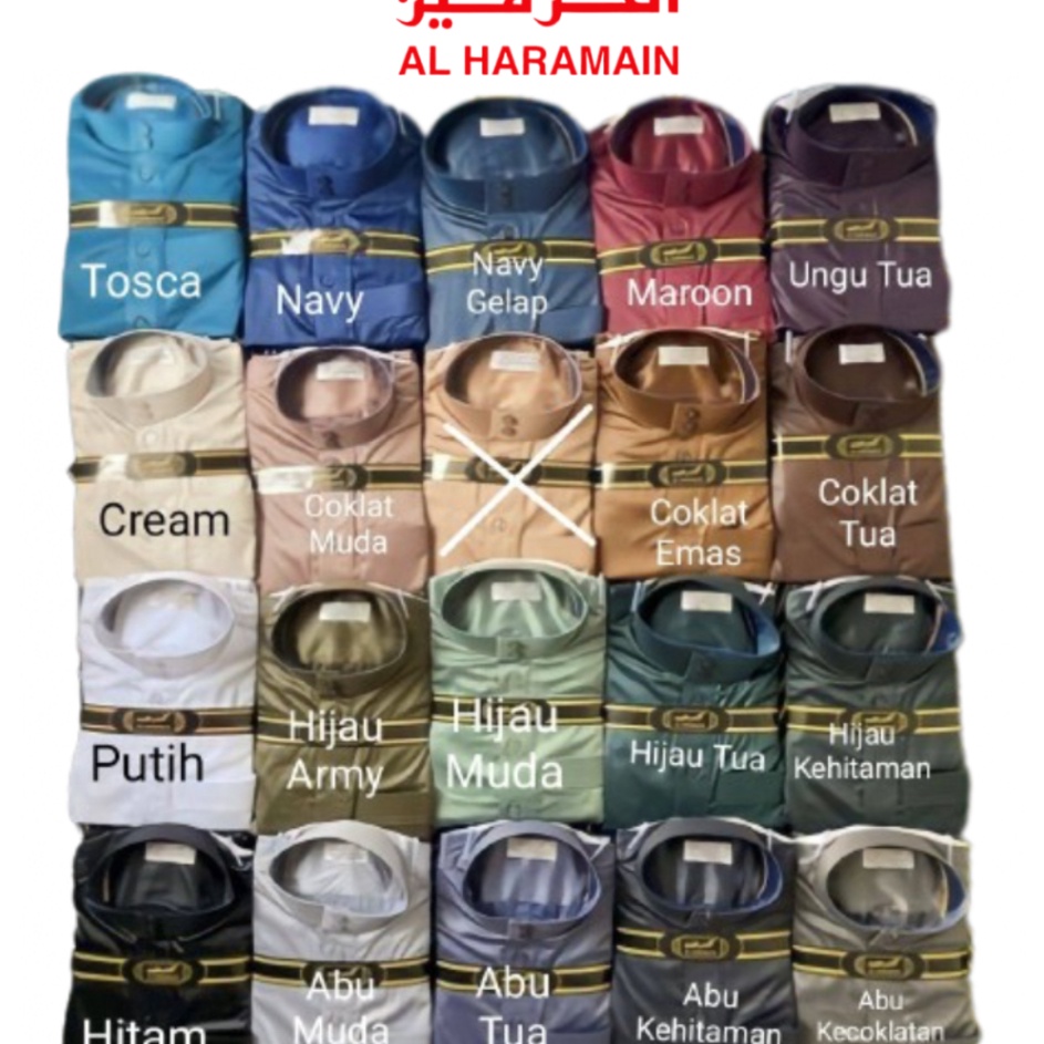 Untung maksimal  BISA COD  GAMIS  JUBAH AL HARAMAIN ORIGINAL 1 POLYSTER IMPORT SAUDI ARAB VIET ORI U