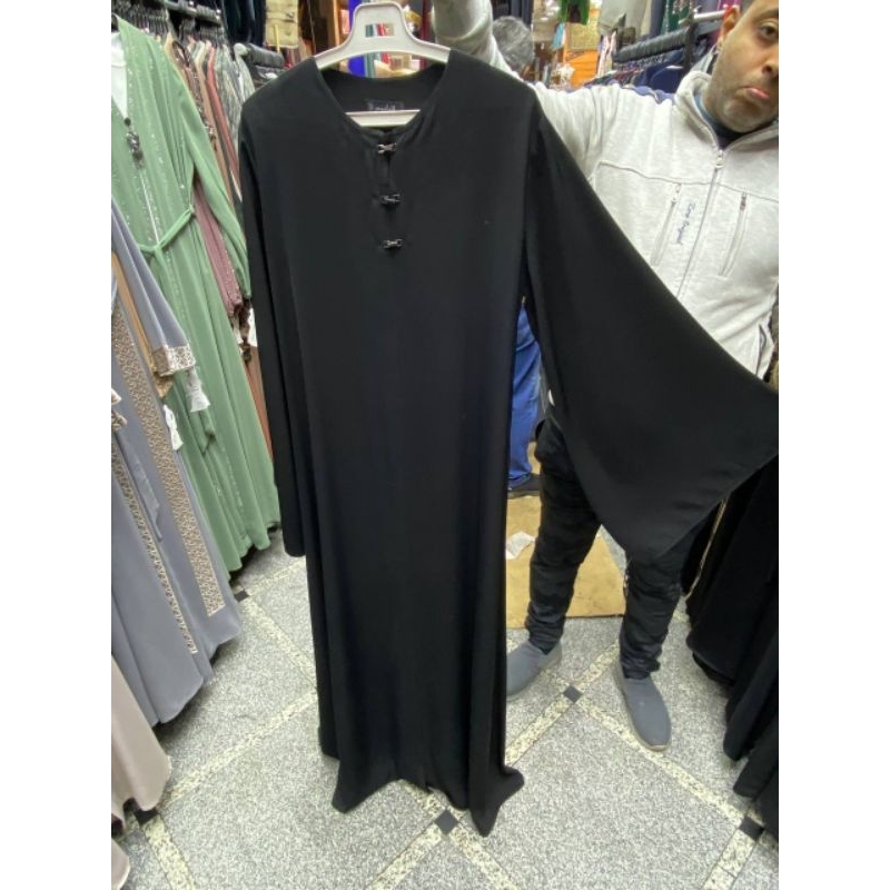 ABAYA MESIR,ABAYA KEKINIAN,ABAYA ELEGAN, FREE PASHMINA, TIDAK MENERAWANG, ABAYA REMAJA MESIR,02