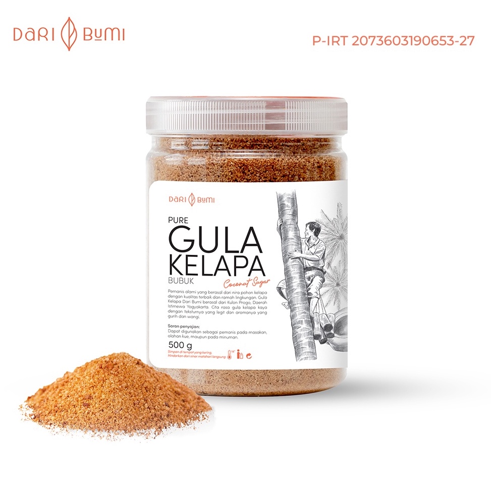 

READY STOK Dari Bumi Gula Kelapa Bubuk Organik 5 Gr Premium Alami