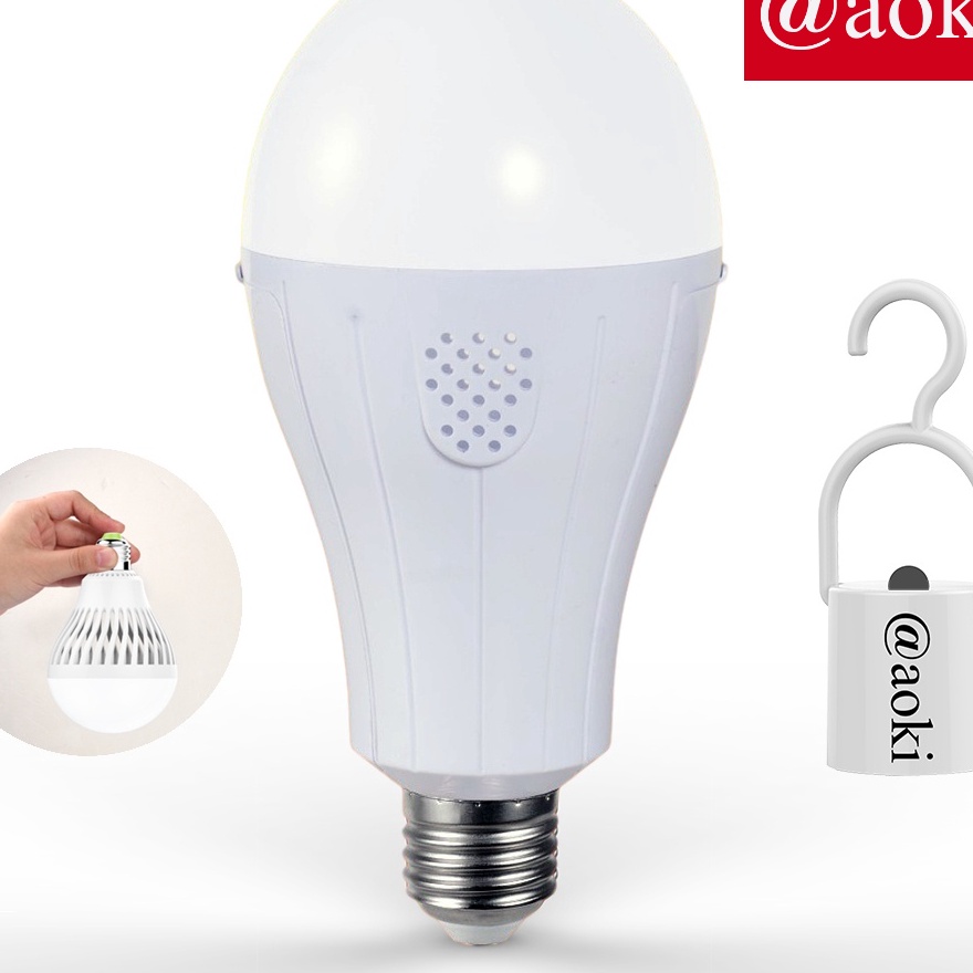 1111 AOKI Lampu led bohlam magic emergency ADDC 2w fitting onoff baterai dapat diganti