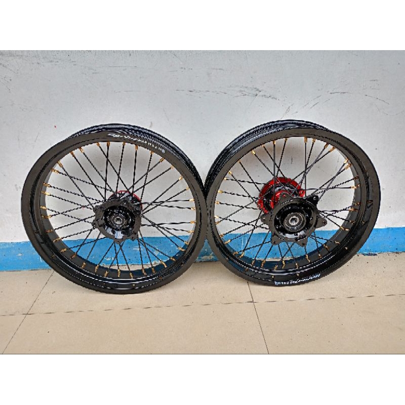 Velg supermoto CRF 150 wheelset velk sumo SUPERMOTO CRF150L velek set veleg 350 300 ring 17 tapak le